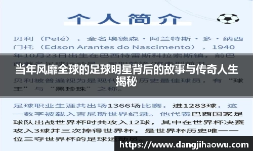 当年风靡全球的足球明星背后的故事与传奇人生揭秘
